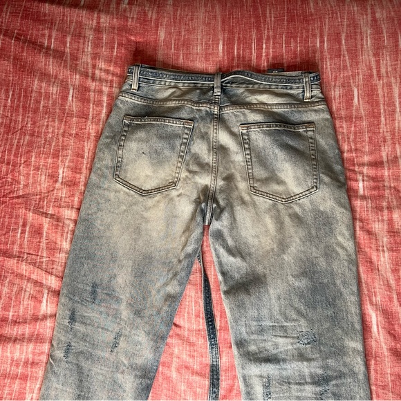 FEAR OF GOD SIXTH COLLECTION Blue Distressed Slim Tapered Men's Jeans W34 L34 - Picture 6 of 13